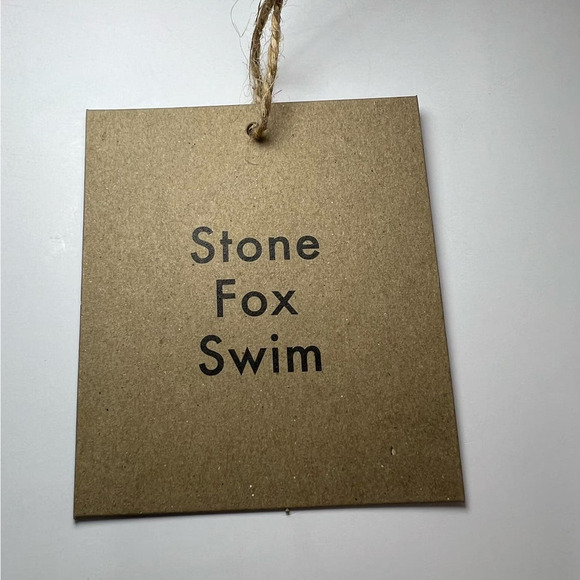 NWT Stone Fox Swim Moon Bikini Bottom, Thong, Color Block Resort Combo, size XL - Picture 13 of 16